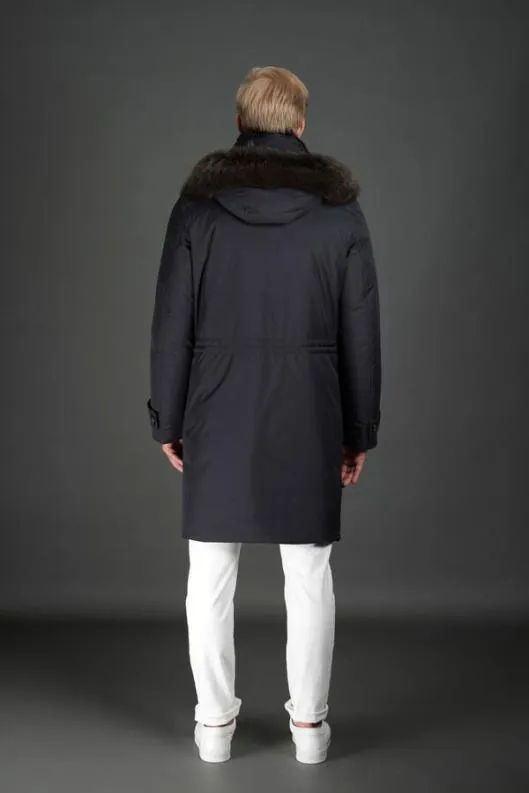 MooRER Parka Men SAPPOROGF Dark Blu