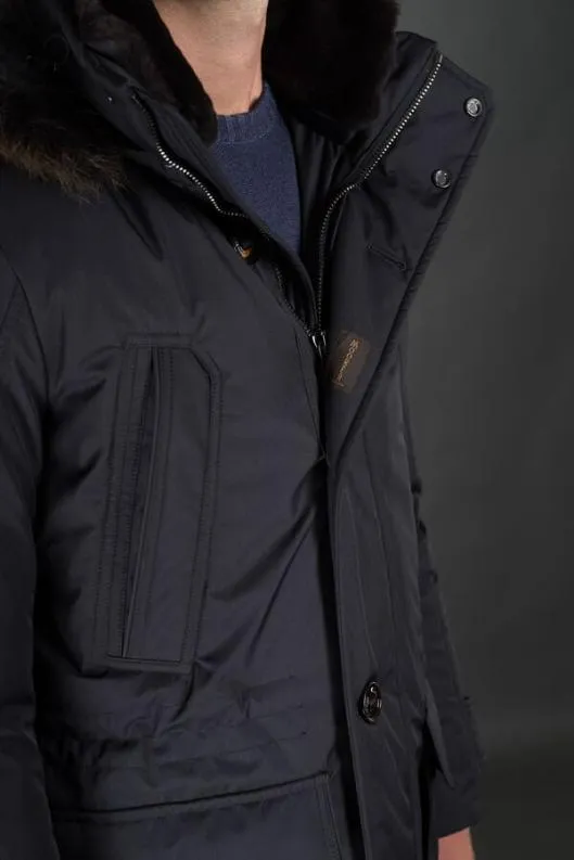 MooRER Parka Men SAPPOROGF Dark Blu