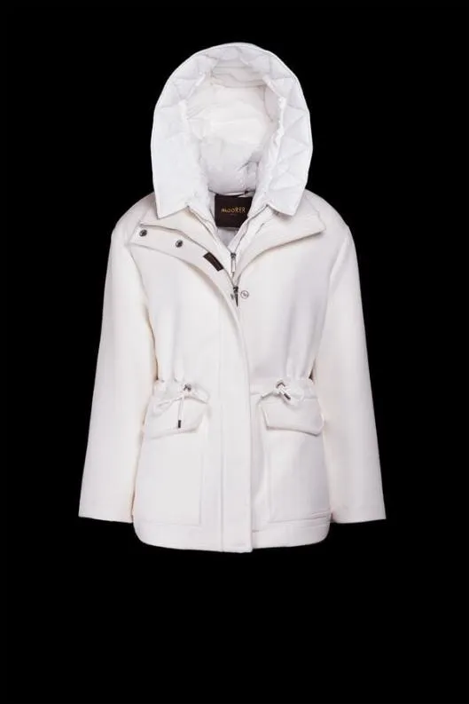 MooRER Parka Women ZERMATTLAP Bianco