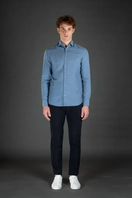 MooRER Shirts Men SORRENTOFML Sky