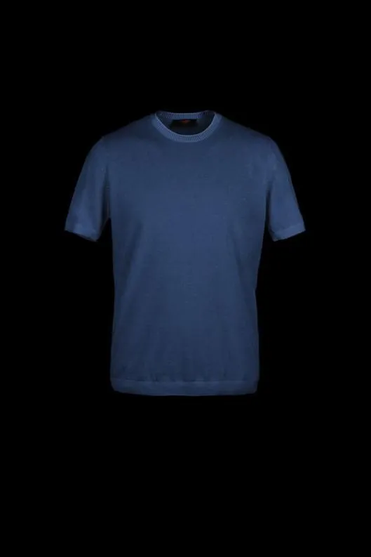 MooRER Tshirts And Polos Men JUDEVCR Navy Blu