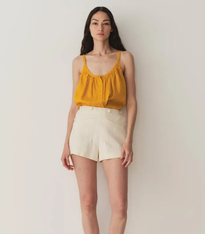 NALINA LINEN TOP Sunflower Shop DEN Tops