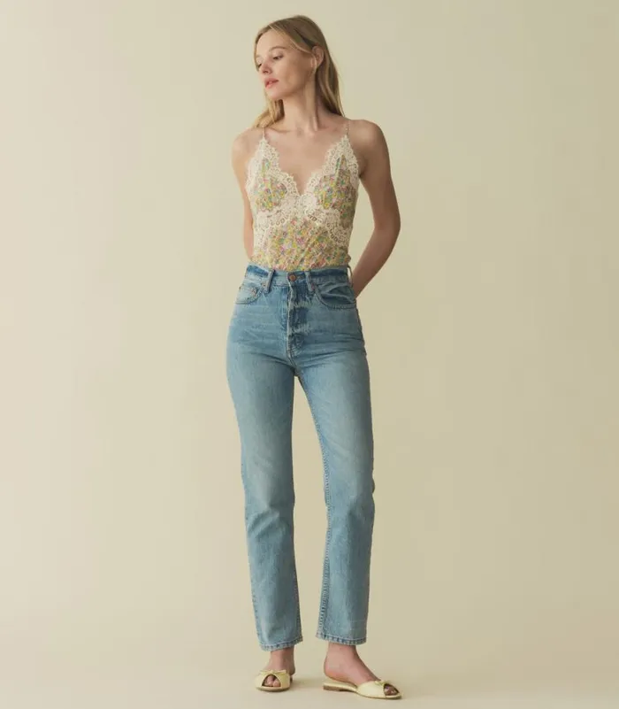 NERIA TOP Chrysanthemum Sky Floral Shop DEN Tops