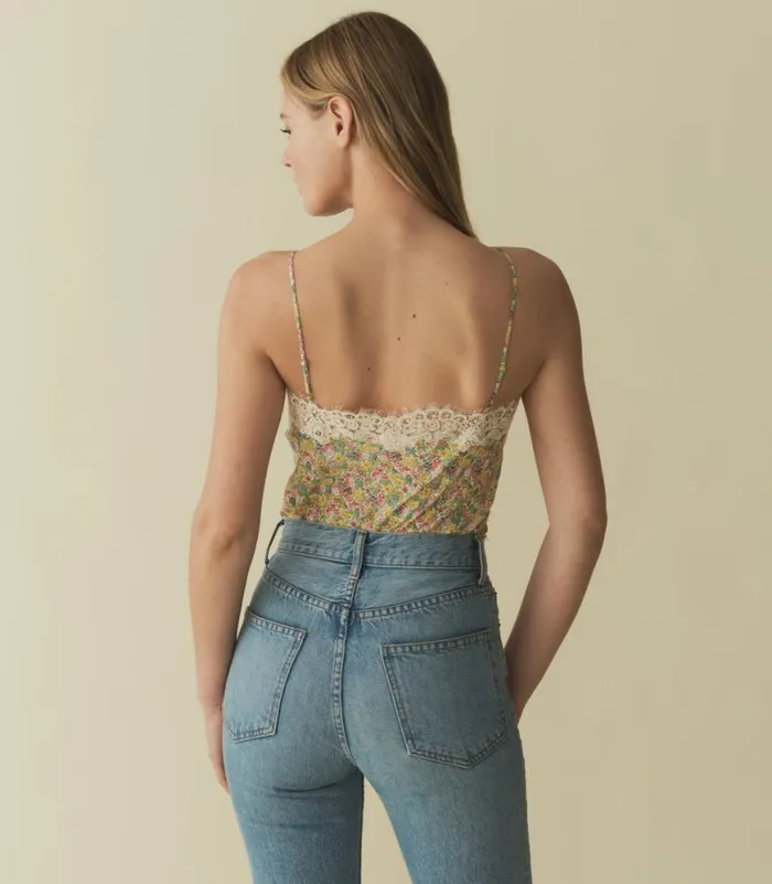 NERIA TOP Chrysanthemum Sky Floral Shop DEN Tops