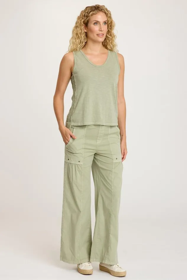Nisha Wide Leg Limescent Pigment Clothing XCVI Pants