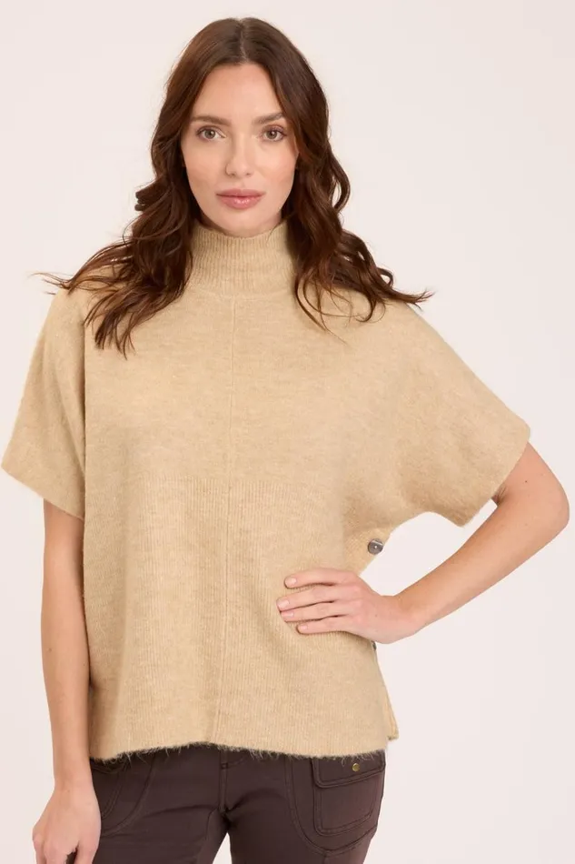 Norell Poncho Pale Camel Clothing XCVI Sweaters