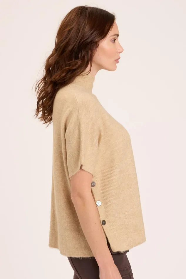Norell Poncho Pale Camel Clothing XCVI Sweaters