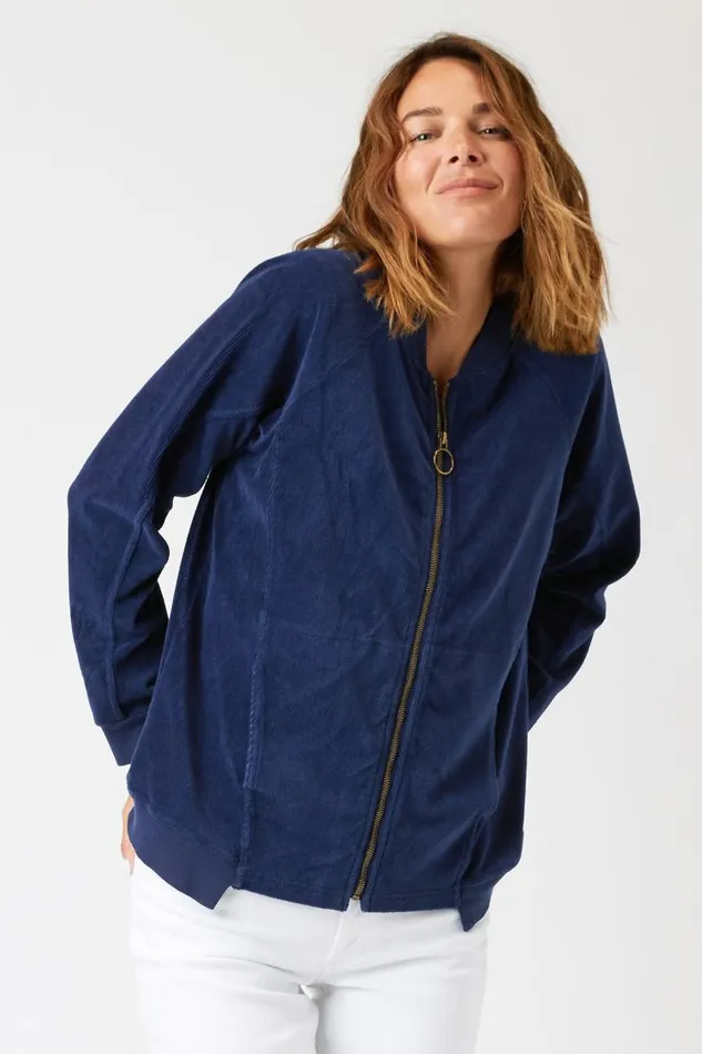 Olek Bomber Hague Blue Pigment Clothing XCVI Jackets