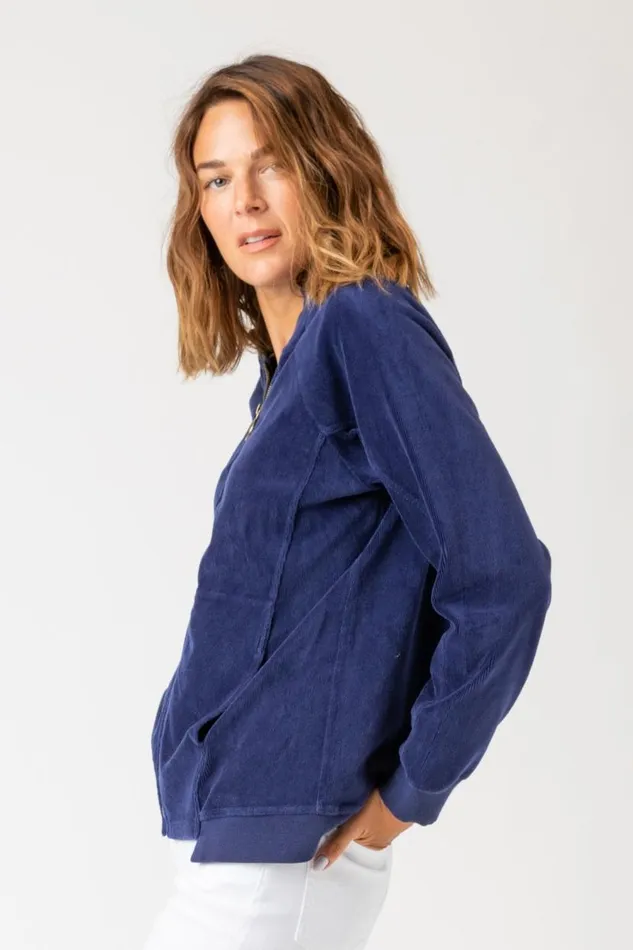 Olek Bomber Hague Blue Pigment Clothing XCVI Jackets
