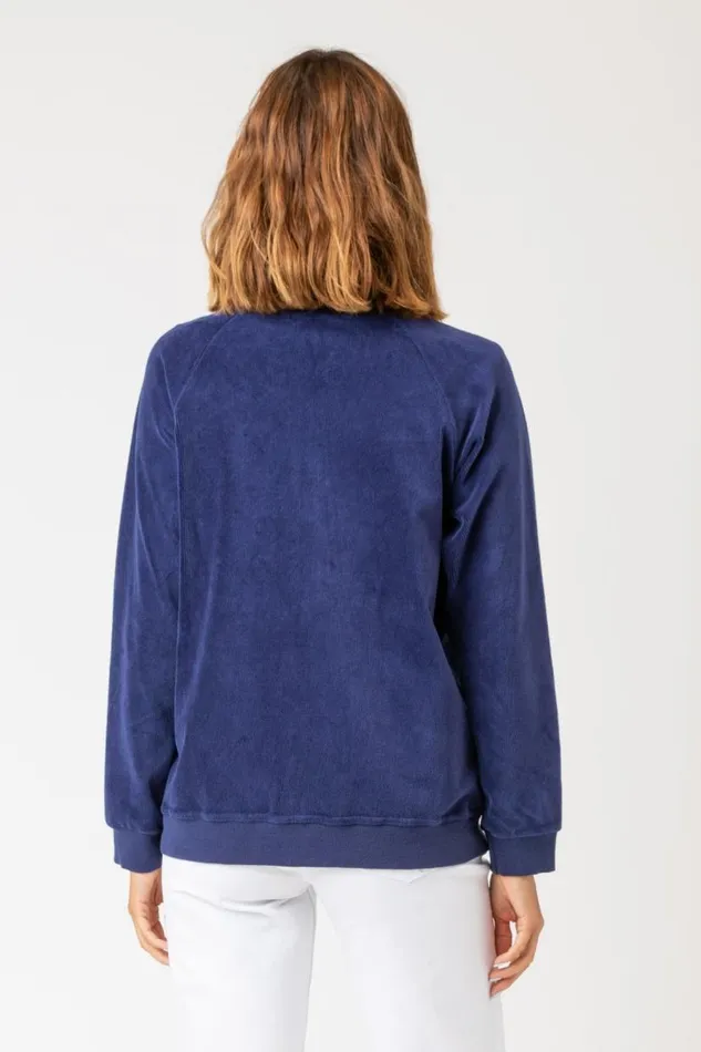 Olek Bomber Hague Blue Pigment Clothing XCVI Jackets