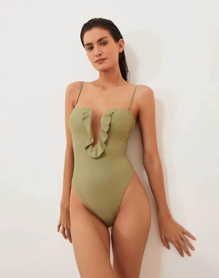 One Pieces Women ViX Paula Hermanny Chris One Piece 8211 Olivine