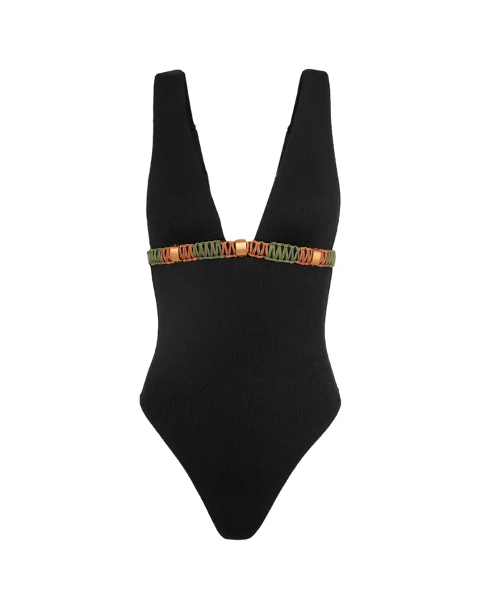 One Pieces Women ViX Paula Hermanny Firenze Sally One Piece 8211 Black