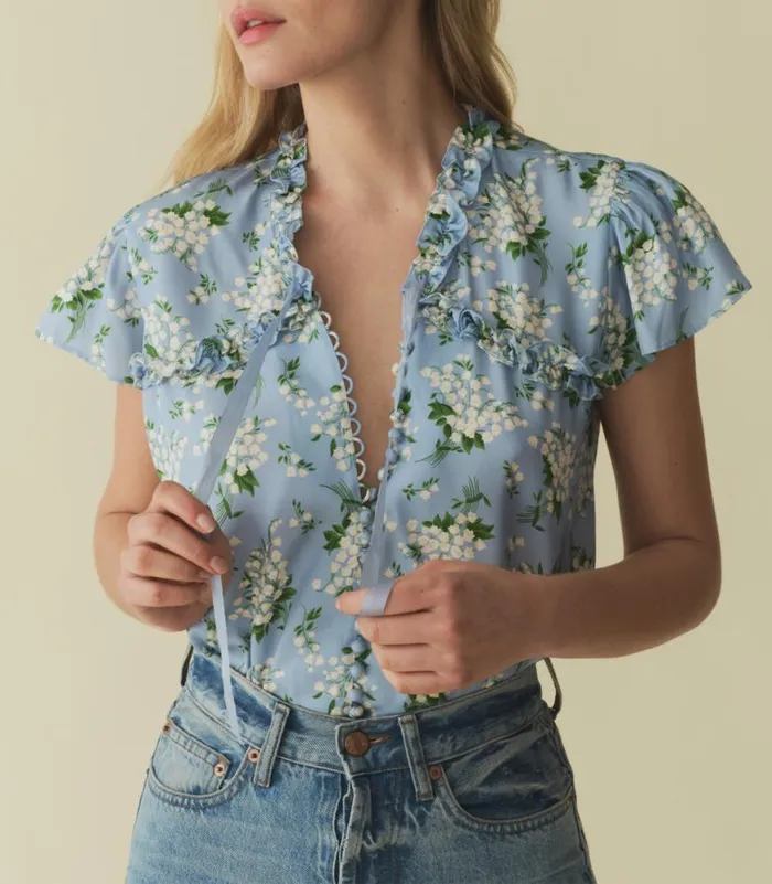 OPALINE TOP Sky May Bell Floral Shop DEN Tops