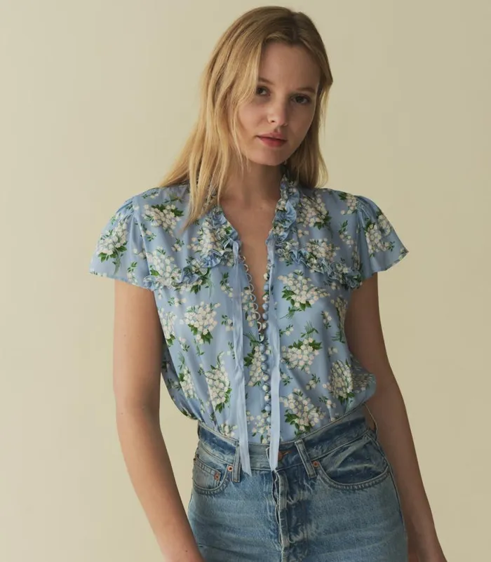 OPALINE TOP Sky May Bell Floral Shop DEN Tops