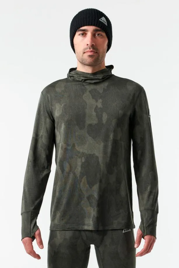 Orage Base Layers Men Bedrock Light Base LayerPrint Bark Camo