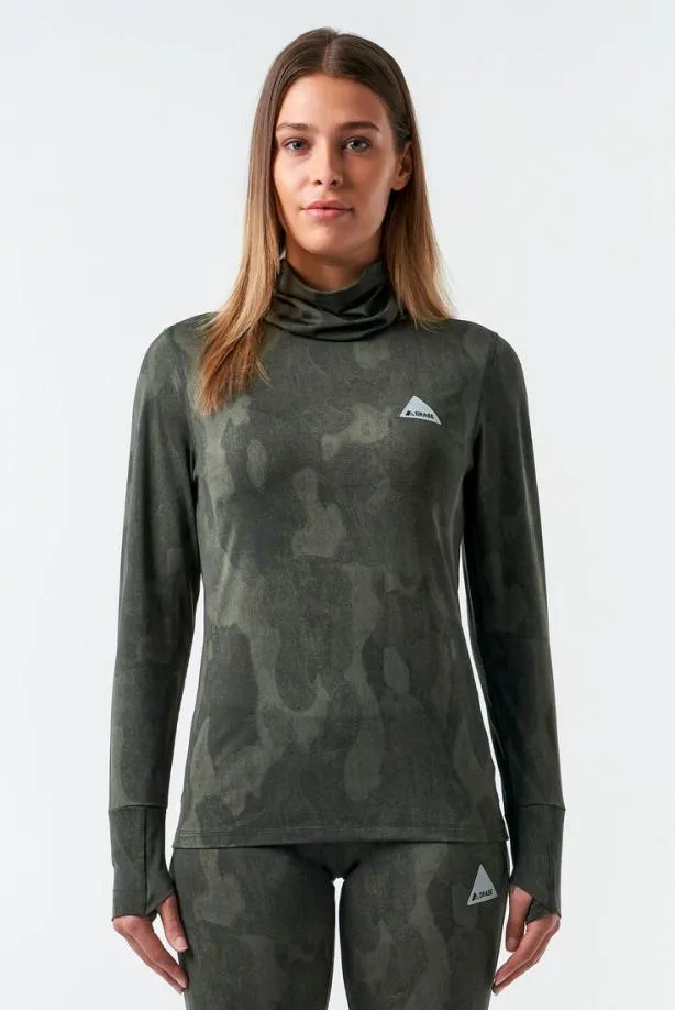 Orage Base Layers Women Moss Light Base LayerPrint Bark Camo