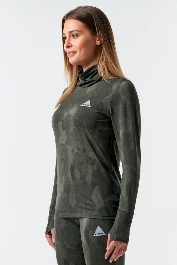 Orage Base Layers Women Moss Light Base LayerPrint Bark Camo Orage Base Layers Women Moss Light Base LayerPrint Bark Camo