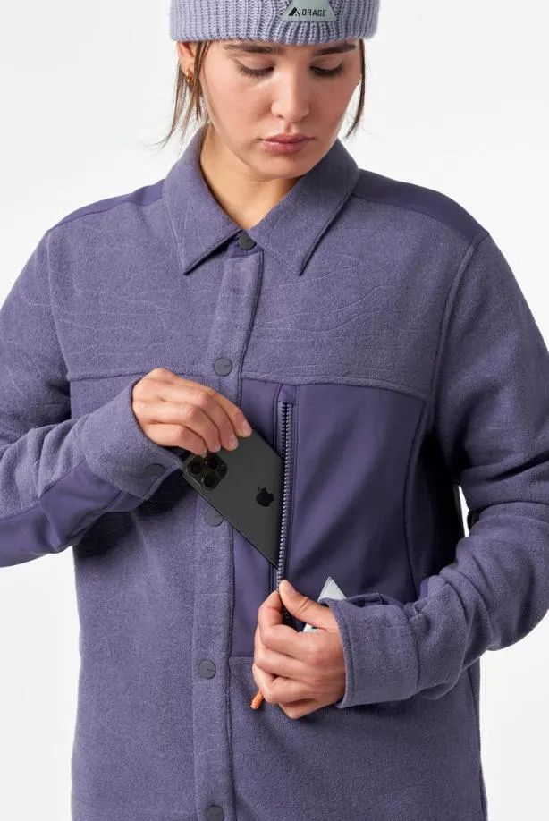 Orage Hoodies and Fleeces Women Hunter Fleece Shirt UnisexDark Mineral Orage Hoodies and Fleeces Women Hunter Fleece Shirt UnisexDark Mineral