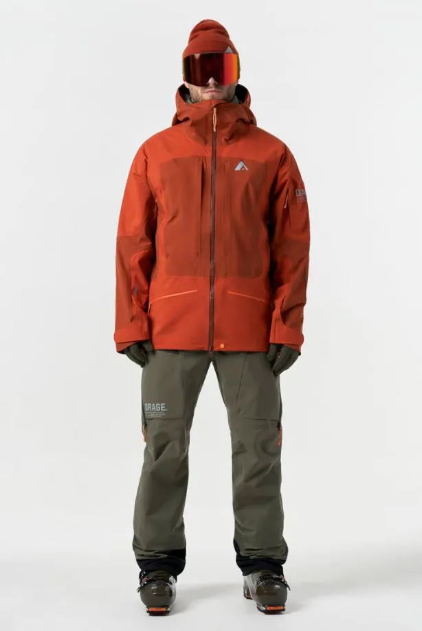 Orage Jackets Men MtnX Highland 3L Hybrid JacketDark Terracotta