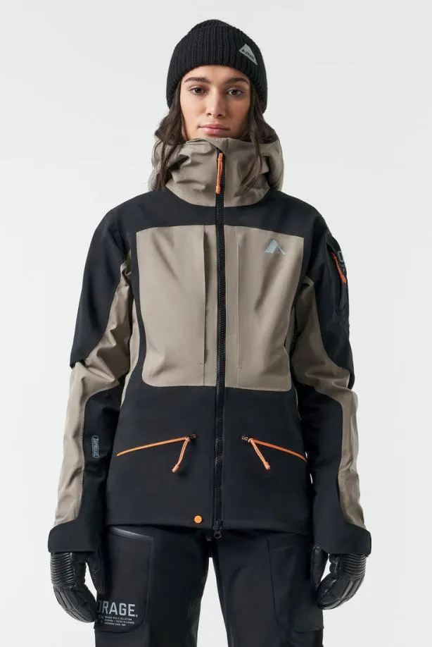 Orage Jackets Women MtnX Boulder 3L Hybrid JacketClay