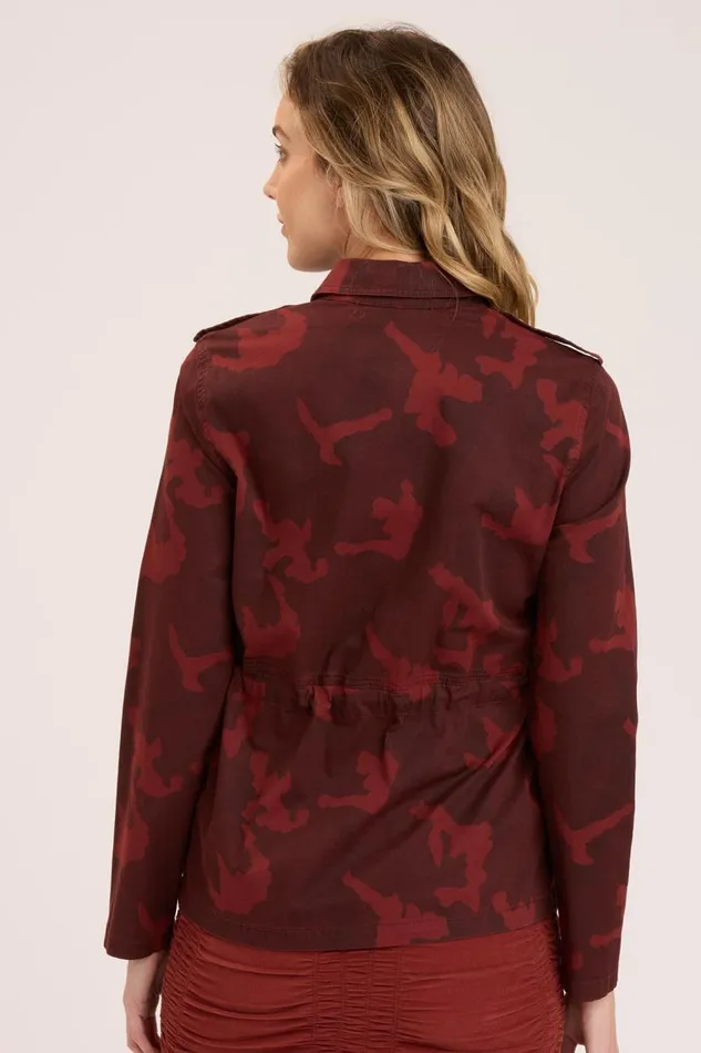Orso Printed Utility Jacket Port Pigment Clothing XCVI Jackets