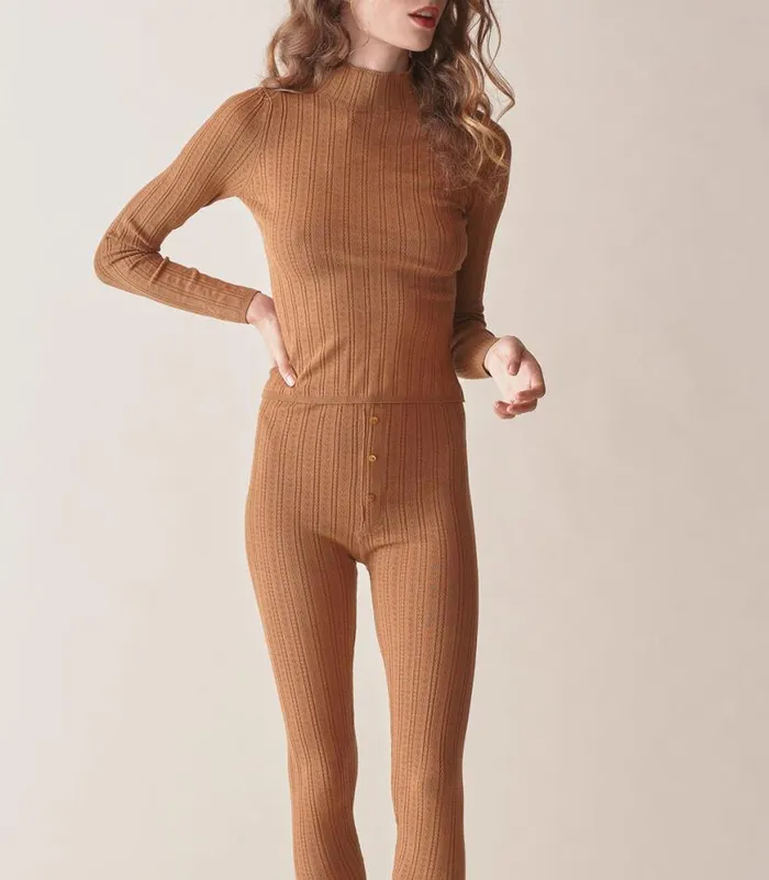 OSLO TURTLENECK Toasted Pecan Shop DEN Knitwear