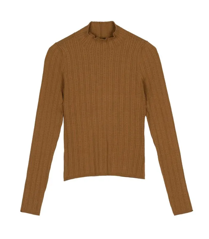 OSLO TURTLENECK Toasted Pecan Shop DEN Knitwear