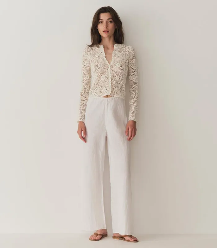 OTTOLINE CARDIGAN Pearl Shop DEN Knitwear