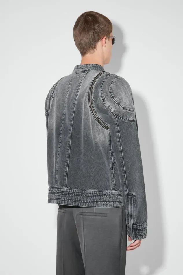 Outerwear Men MISBHV Downtown La Denim Moto Jacket Black