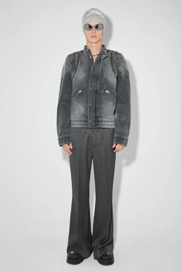 Outerwear Men MISBHV Downtown La Denim Moto Jacket Black