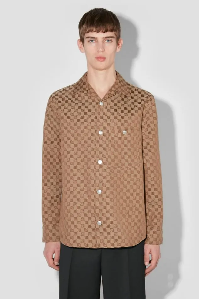 Outerwear Men MISBHV Jacquard Canvas Monogram Shacket Brown