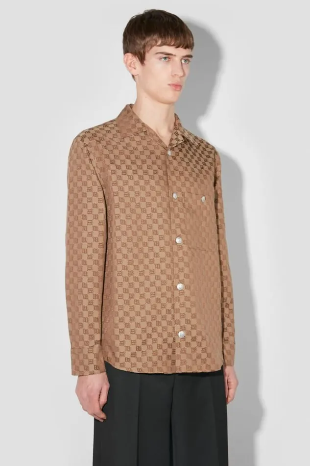 Outerwear Men MISBHV Jacquard Canvas Monogram Shacket Brown
