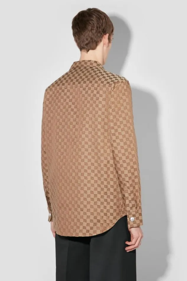 Outerwear Men MISBHV Jacquard Canvas Monogram Shacket Brown