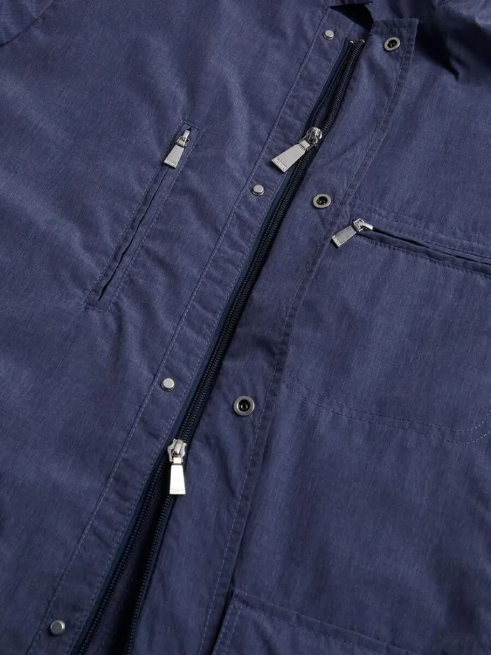 Outerwear Mens Paul Stuart Microfiber Field Jacket Blue