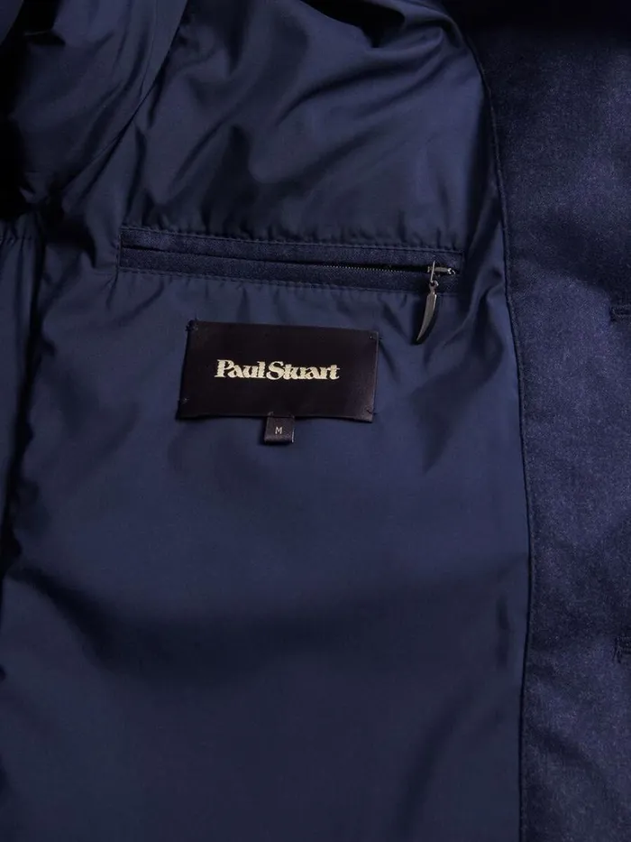Outerwear Mens Paul Stuart Quilted Wool Jacket Blue