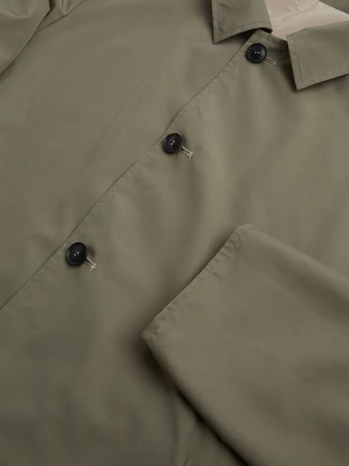 Outerwear Mens Paul Stuart Reversible Microfiber Trench Khaki Outerwear Mens Paul Stuart Reversible Microfiber Trench Khaki