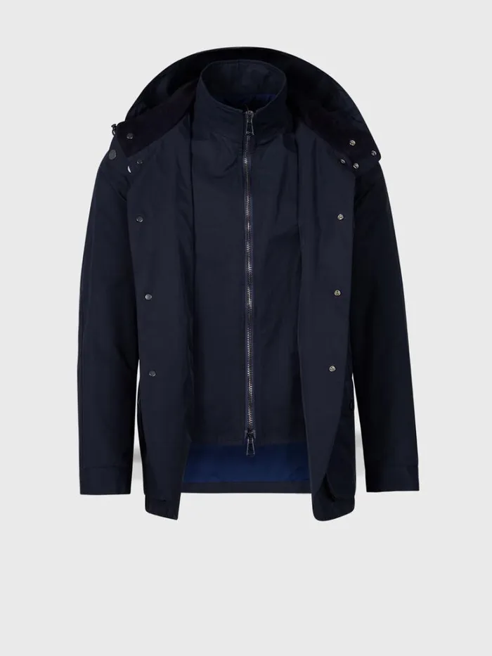 Outerwear Mens Paul Stuart Technical Gaberdine Jacket Navy Outerwear Mens Paul Stuart Technical Gaberdine Jacket Navy