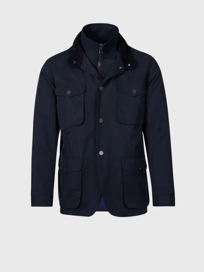 Outerwear Mens Paul Stuart Technical Gaberdine Jacket Navy Outerwear Mens Paul Stuart Technical Gaberdine Jacket Navy