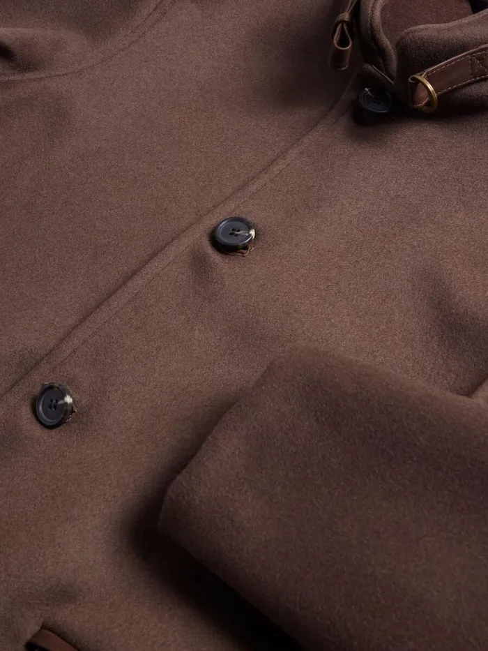 Outerwear Mens Paul Stuart Wool and Cashmere Double Faced Jacket Tobacco