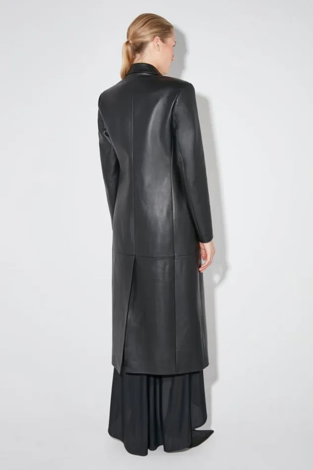 Outerwear Women MISBHV Long Leather Coat Black