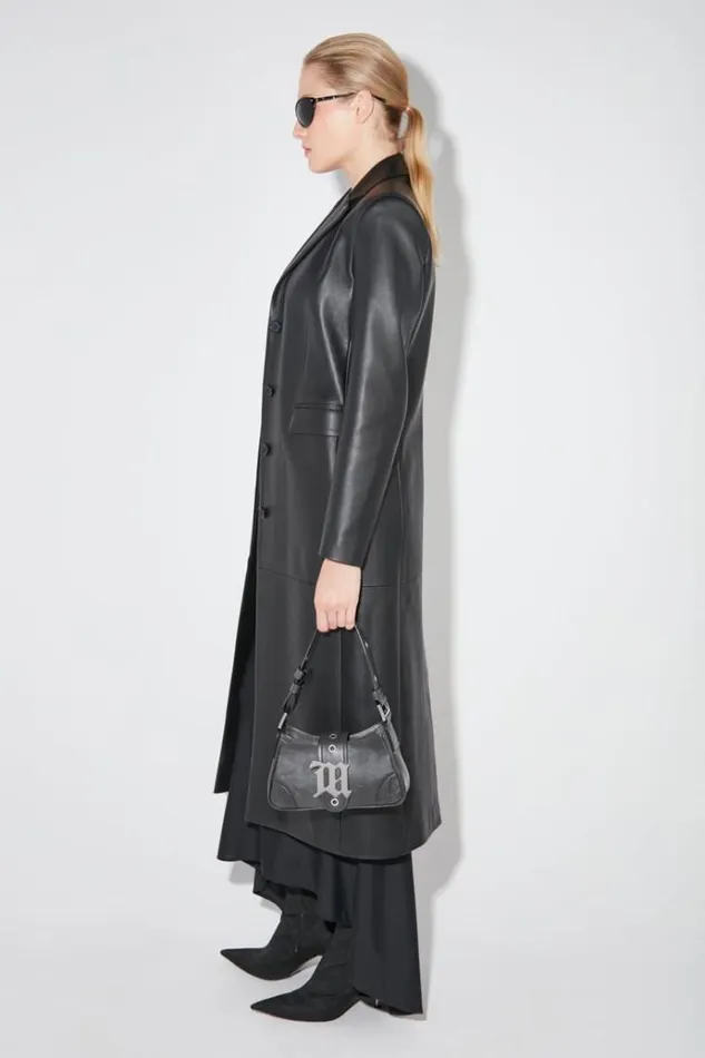 Outerwear Women MISBHV Long Leather Coat Black