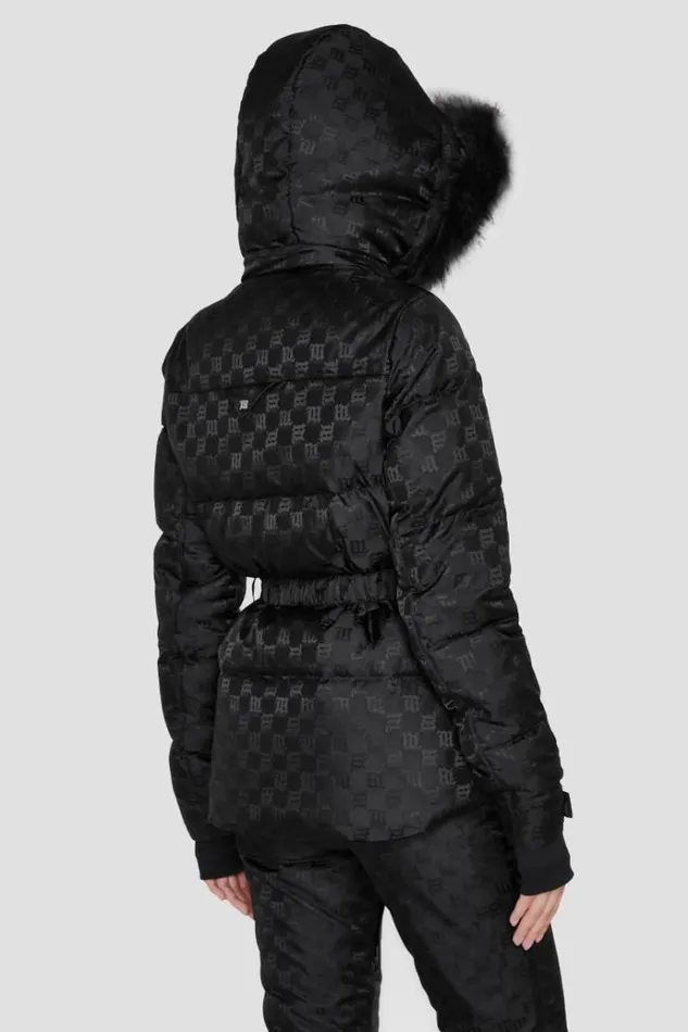 Outerwear Women MISBHV Nylon Monogram Ski Puffer Black
