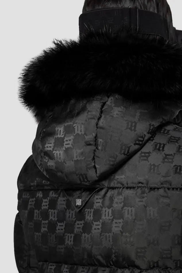 Outerwear Women MISBHV Nylon Monogram Ski Puffer Black
