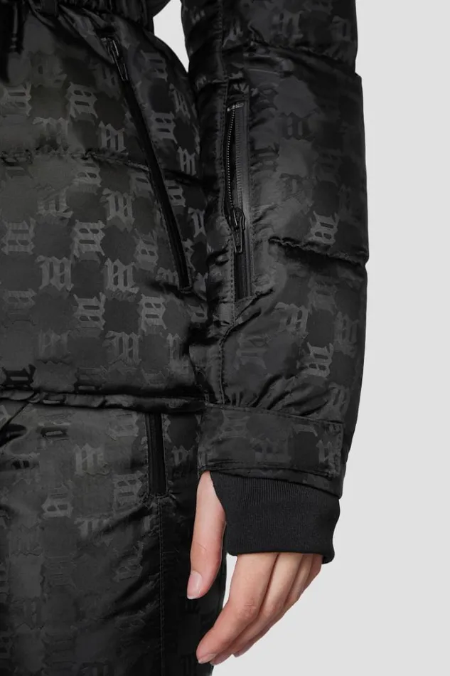 Outerwear Women MISBHV Nylon Monogram Ski Puffer Black