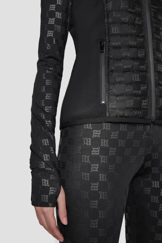 Outerwear Women MISBHV Nylon Monogram Vest Ski Black