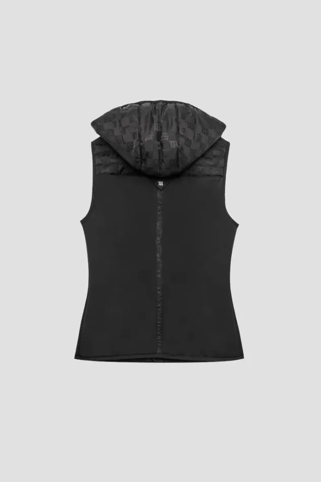 Outerwear Women MISBHV Nylon Monogram Vest Ski Black