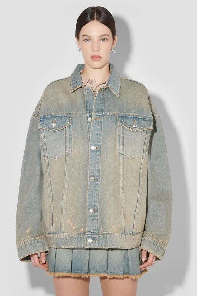 Outerwear Women MISBHV Sunset Wash Oversized Denim Jacket Blue