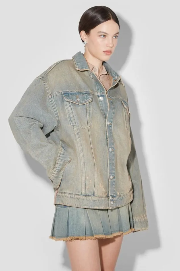 Outerwear Women MISBHV Sunset Wash Oversized Denim Jacket Blue