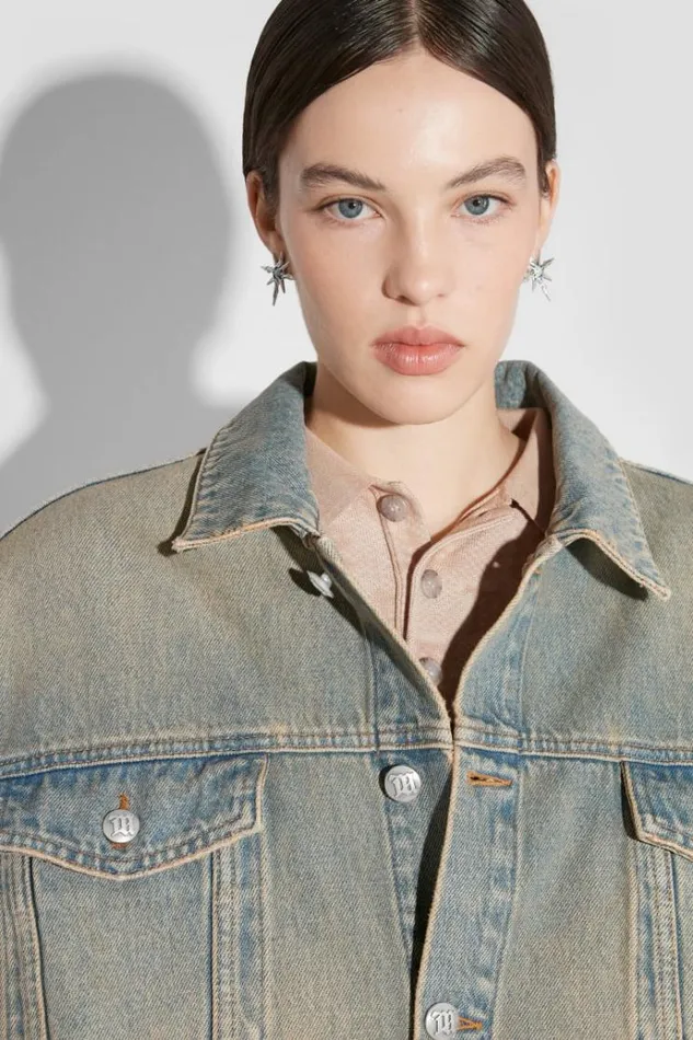 Outerwear Women MISBHV Sunset Wash Oversized Denim Jacket Blue