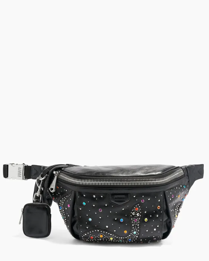 Outta Here Novelty Large Sling Black Snake Studs Women Aimee Kestenberg Crossbody Bags Outta Here Novelty Large Sling Black Snake Studs Women Aimee Kestenberg Crossbody Bags